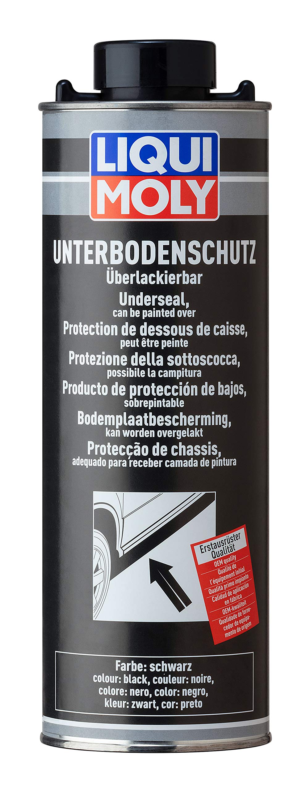 LIQUI MOLY Unterbodenschutz schwarz | 1 L | Karosserieschutz | Unterbodenschutz | Art.-Nr.: 6114, farblos LIQUI MOLY Unterbodenschutz schwarz | 1 L | Karosserieschutz | Unterbodenschutz | Art.-Nr.: 6114, farblos von Liqui Moly