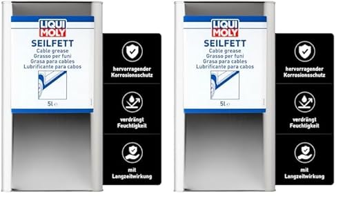 LIQUI MOLY 6124 Seilfett 5 l, farblos (Packung mit 2) von Liqui Moly