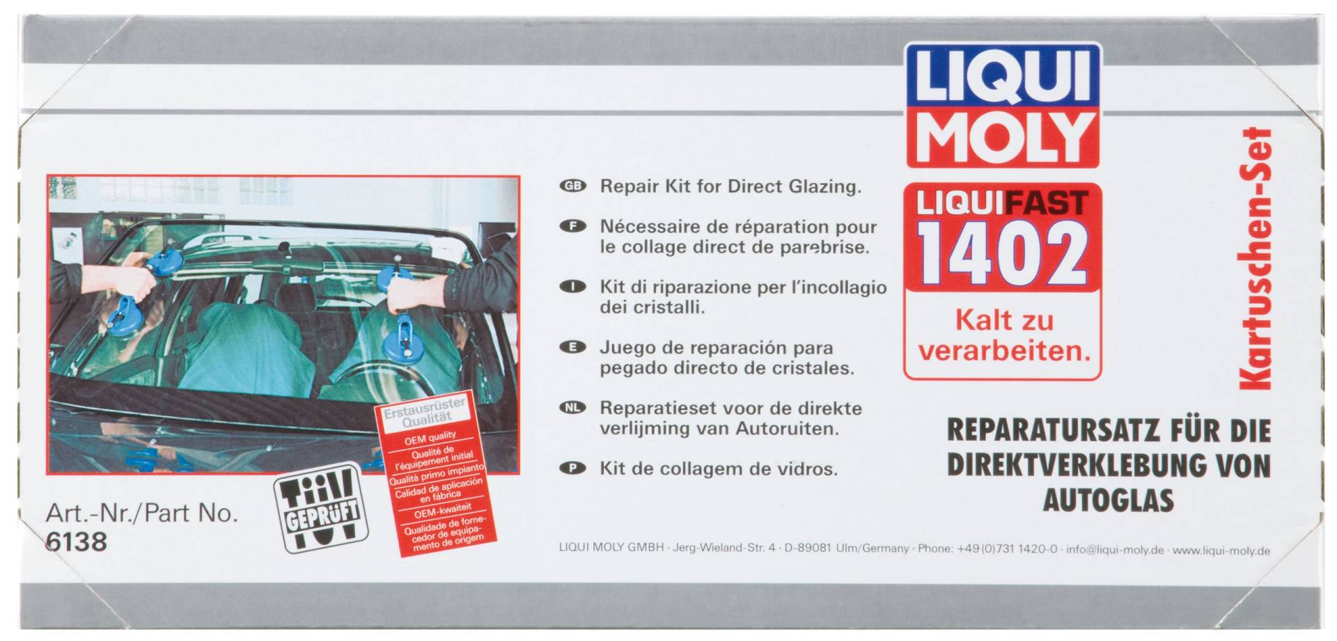 LIQUI MOLY Liquifast 1402 (Kartuschen-Set) | 1 Stk | Klebstoff | Art.-Nr.: 6138 von Liqui Moly
