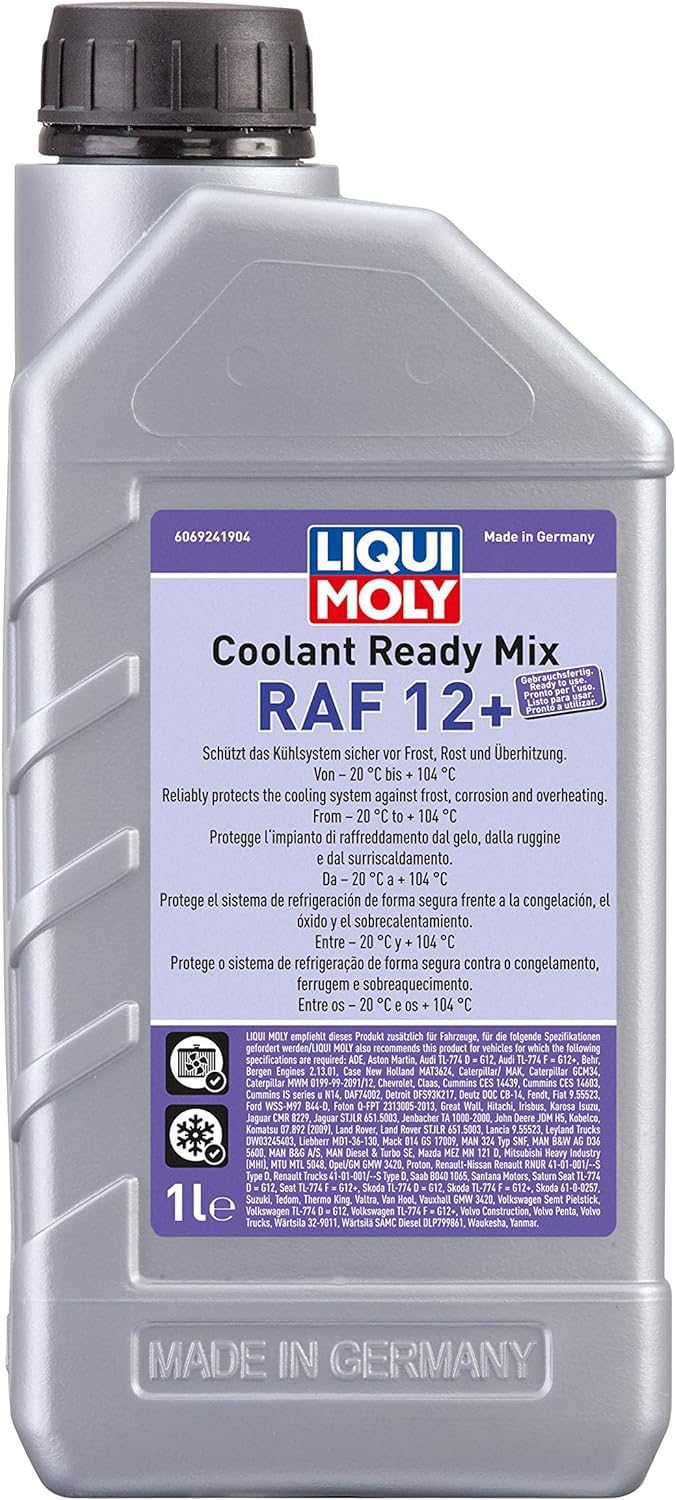 LIQUI MOLY Coolant Ready Mix RAF12+ | 1 L | Winterprodukt | Kühlerschutz | Art.-Nr.: 6924, farblos von Liqui Moly