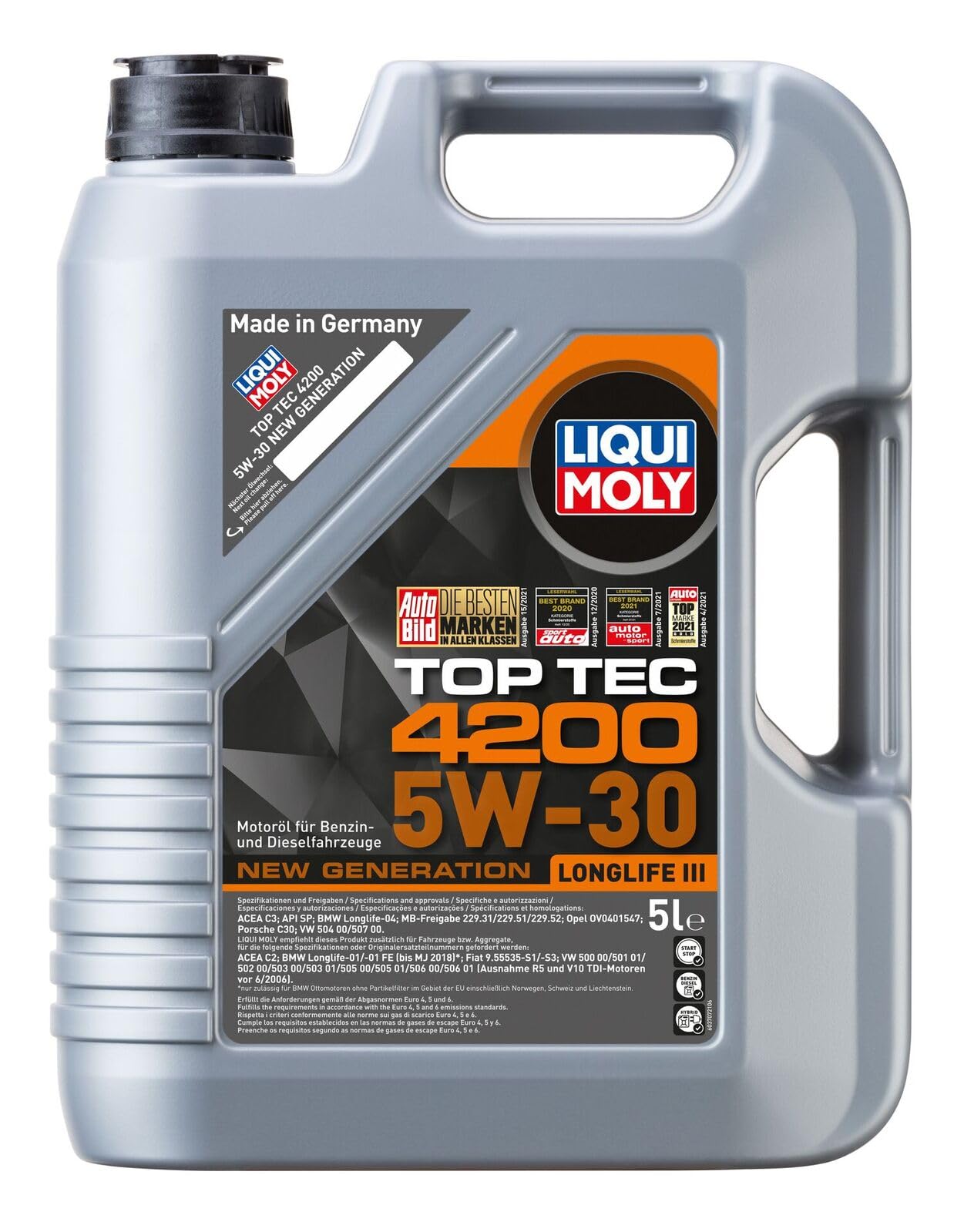 Liqui Moly Motoröl Top Tec 4200 5 W-30 5 Liter von Liqui Moly