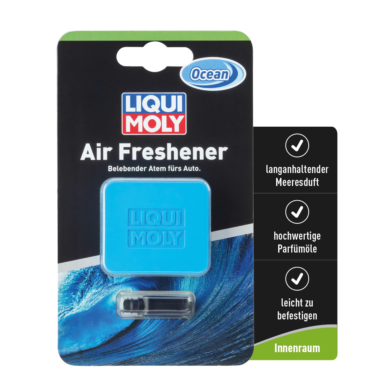 LIQUI MOLY Air Freshener Ocean, Art.-Nr. 21833 I 1x Auto Duft Innenraum zur Befestigung am Lüftungsgitter I Lufterfrischer Auto mit hochwertigen Parfümölen und langanhaltendendem Ocean-Duft LIQUI MOLY Air Freshener Ocean, Art.-Nr. 21833 I 1x Auto Duft Innenraum zur Befestigung am Lüftungsgitter I Lufterfrischer Auto mit hochwertigen Parfümölen und langanhaltendendem Ocean-Duft von Liqui Moly
