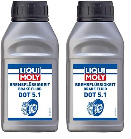 LIQUI MOLY Bremsflüssigkeit DOT 5.1 | 250 ml | Bremsflüssigkeit | Art.-Nr.: 21160 (Packung mit 2) von Liqui Moly