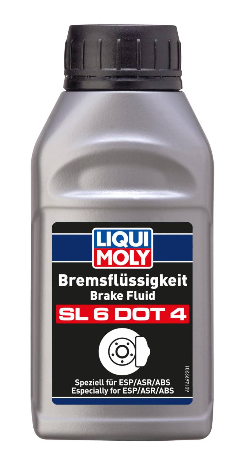 LIQUI MOLY Bremsflüssigkeit SL6 DOT 4 | 250 ml | Bremsflüssigkeit | Art.-Nr.: 21166, farblos von Liqui Moly