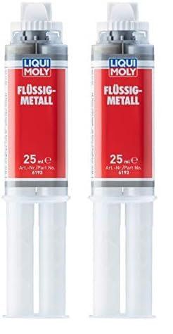 LIQUI MOLY Flüssig-Metall | 25 ml | Klebstoff | Art.-Nr.: 6193, farblos (Packung mit 2) von Liqui Moly