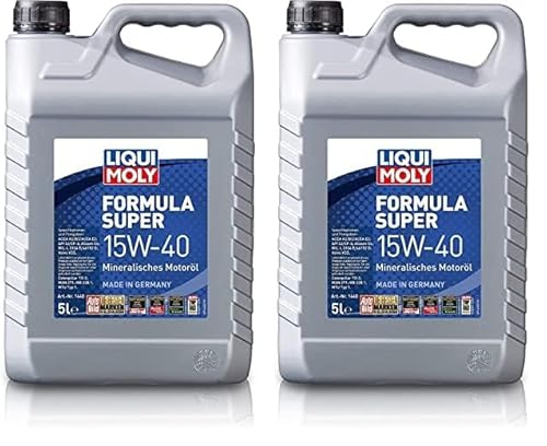 LIQUI MOLY Formula Super 15W-40 | 5 L | mineralisches Motoröl | Art.-Nr.: 1440 (Packung mit 2) von Liqui Moly