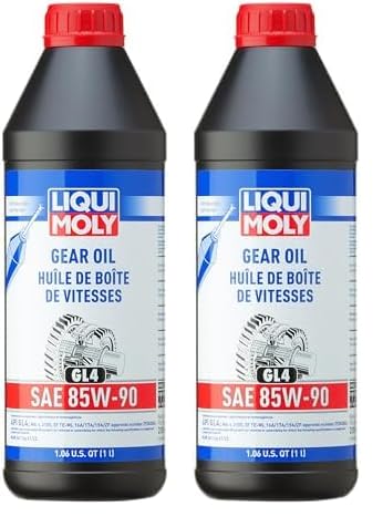 LIQUI MOLY Getriebeöl (GL4) SAE 85W-90 | 1 L | Getriebeöl | Hydrauliköl | Art.-Nr.: 1030, farblos (Packung mit 2) von Liqui Moly