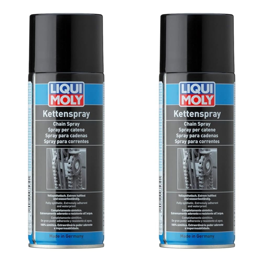 LIQUI MOLY Kettenspray | 400 ml | Haftschmierstoff ohne Kupfer | Art.-Nr.: 3579 (Packung mit 2) von Liqui Moly
