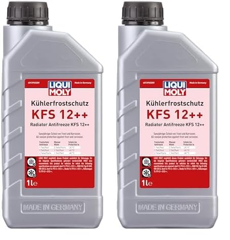 LIQUI MOLY Kühlerfrostschutz KFS 12++ | 1 L | Kühlerschutz | Art.-Nr.: 21134, farblos (Packung mit 2) von Liqui Moly