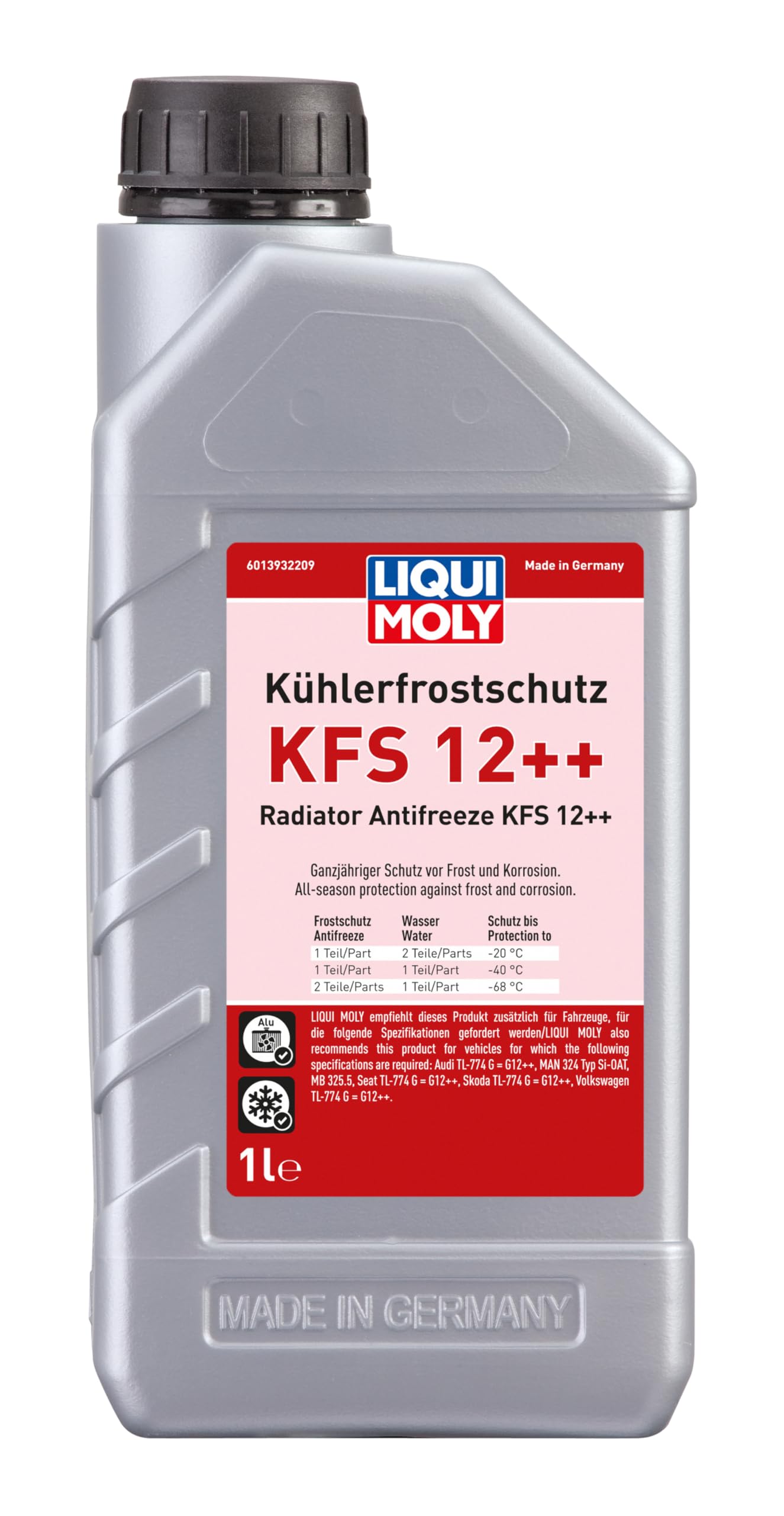 LIQUI MOLY Kühlerfrostschutz KFS 12++ | 1 L | Kühlerschutz | Art.-Nr.: 21134, farblos LIQUI MOLY Kühlerfrostschutz KFS 12++ | 1 L | Kühlerschutz | Art.-Nr.: 21134, farblos von Liqui Moly