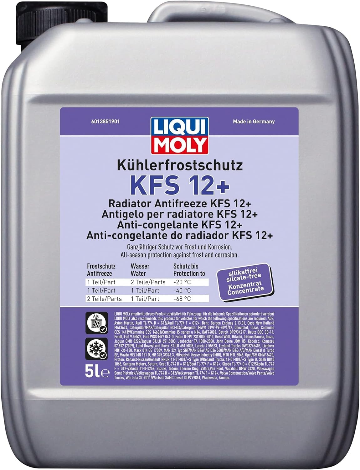 LIQUI MOLY Kühlerfrostschutz KFS 12+ | 5 L | Kühlerschutz | Art.-Nr.: 21146, farblos LIQUI MOLY Kühlerfrostschutz KFS 12+ | 5 L | Kühlerschutz | Art.-Nr.: 21146, farblos von Liqui Moly
