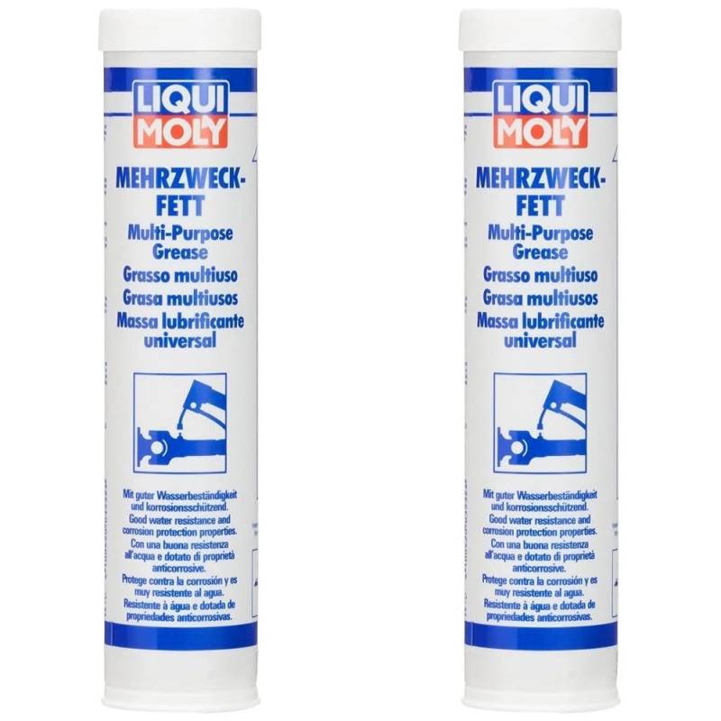 LIQUI MOLY Mehrzweckfett | 400 g | Lithium Fett | Art.-Nr.: 3552 (Packung mit 2) von Liqui Moly