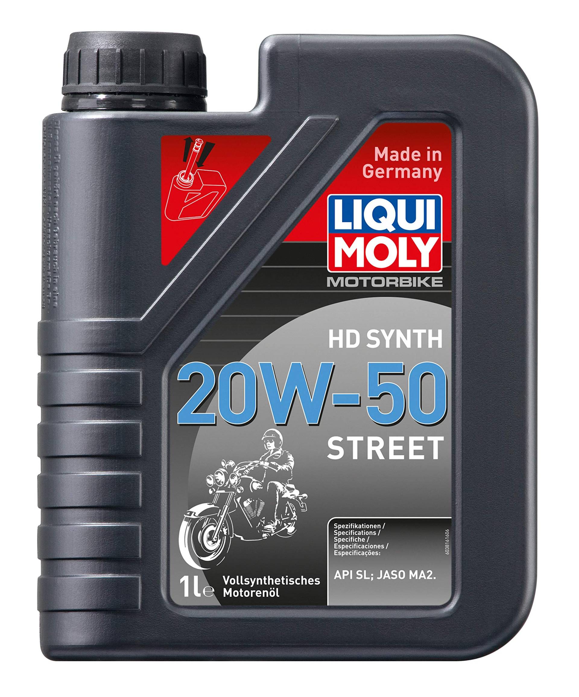 LIQUI MOLY Motorbike HD Synth 20W-50 Street | 4 L | Motorrad 4-Takt-Öl | Art.-Nr.: 3817 LIQUI MOLY Motorbike HD Synth 20W-50 Street | 4 L | Motorrad 4-Takt-Öl | Art.-Nr.: 3817 von Liqui Moly