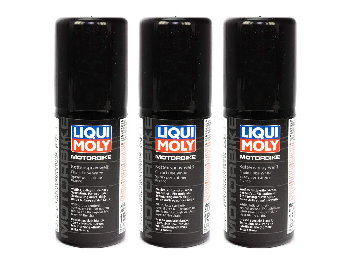 LIQUI MOLY Motorbike Kettenspray weiß 3 Stück á 50 ml LIQUI MOLY Motorbike Kettenspray weiß 3 Stück á 50 ml von Liqui Moly