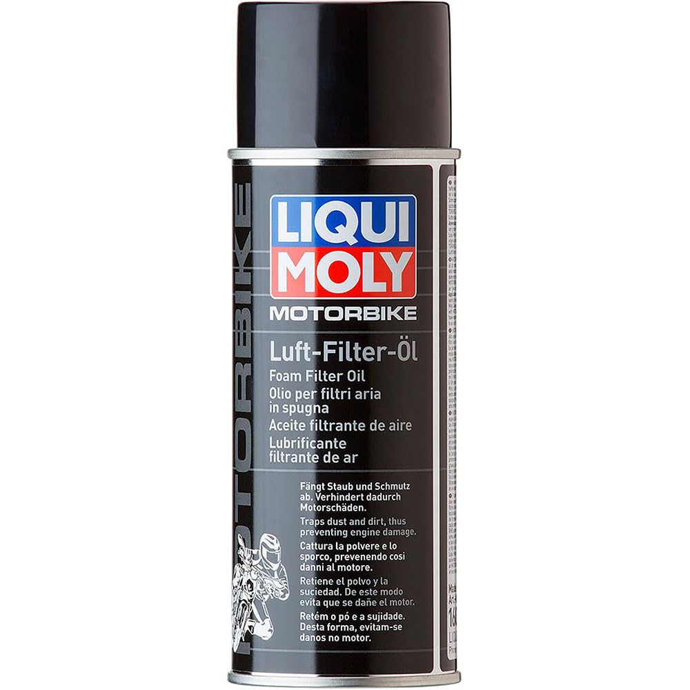 LIQUI MOLY Motorbike Luftfilteröl (Spray) | 400 ml | Motorradpflege | Art.-Nr.: 1604, farblos von Liqui Moly