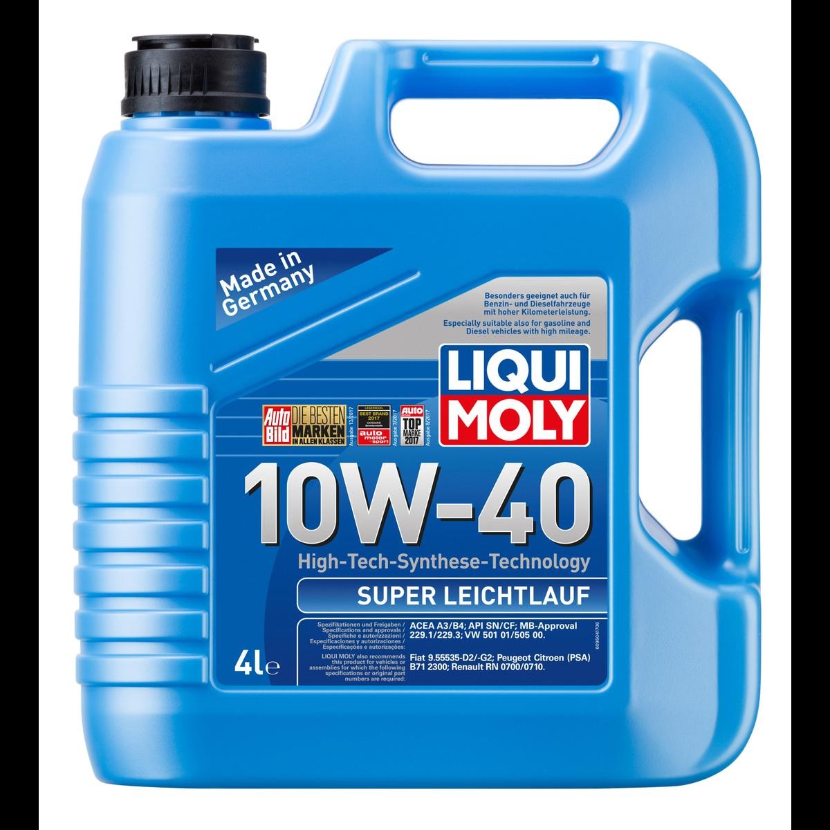LIQUI MOLY Motoröl VW,AUDI,MERCEDES-BENZ 9504 P000315 Motorenöl,Öl,Öl für Motor von Liqui Moly