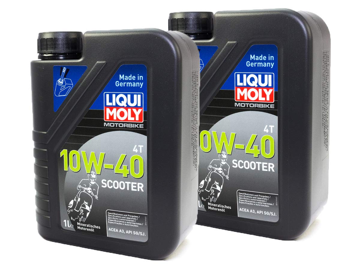 LIQUI MOLY Motoröl mineralisch 2 x1 Liter 10W-40 Scooter von Liqui Moly
