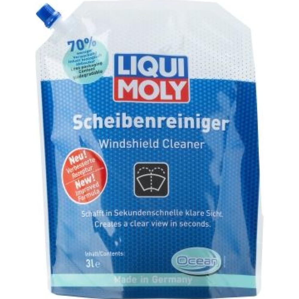LIQUI MOLY Scheibenwischwasser Ocean, Art.-Nr.: 21709 I 3 L Scheibenreiniger gebrauchsfertig I Streifenfreier, schonender Wischwasserzusatz I Mit Meeres-Duft I LED- bzw. Xenon-Scheinwerfer geeignet LIQUI MOLY Scheibenwischwasser Ocean, Art.-Nr.: 21709 I 3 L Scheibenreiniger gebrauchsfertig I Streifenfreier, schonender Wischwasserzusatz I Mit Meeres-Duft I LED- bzw. Xenon-Scheinwerfer geeignet von Liqui Moly