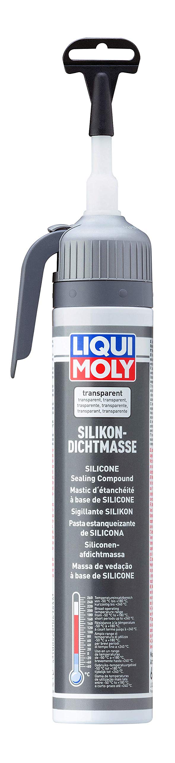 LIQUI MOLY Silikondichtmasse transparent | 200 ml | Karosserieschutz | Dichtstoff | Unterbodenschutz | Art.-Nr.: 6184, farblos LIQUI MOLY Silikondichtmasse transparent | 200 ml | Karosserieschutz | Dichtstoff | Unterbodenschutz | Art.-Nr.: 6184, farblos von Liqui Moly