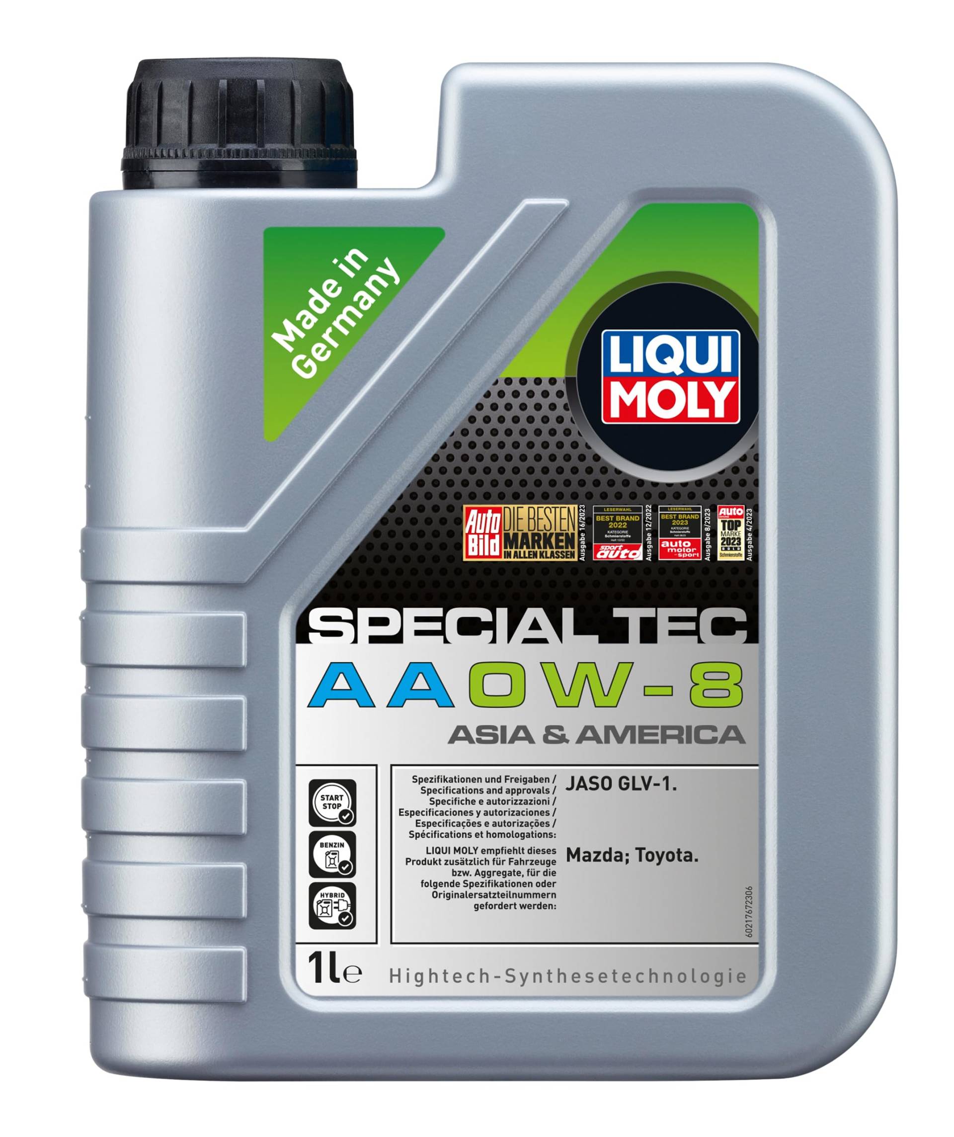 LIQUI MOLY Special Tec AA 0W-8 | 1 L | Motoröl | Art.-Nr.: 21767 von Liqui Moly
