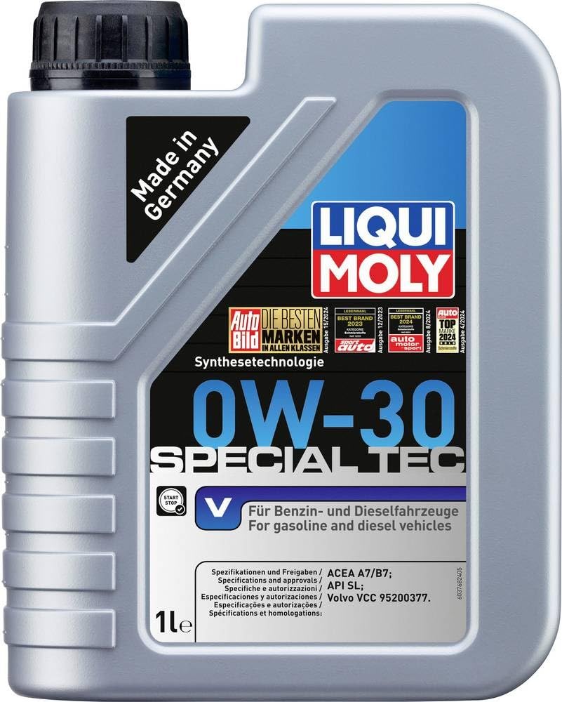 LIQUI MOLY Special Tec V 0W-30 | 1 L | Synthesetechnologie Motoröl | Art.-Nr.: 3768, farblos LIQUI MOLY Special Tec V 0W-30 | 1 L | Synthesetechnologie Motoröl | Art.-Nr.: 3768, farblos von Liqui Moly