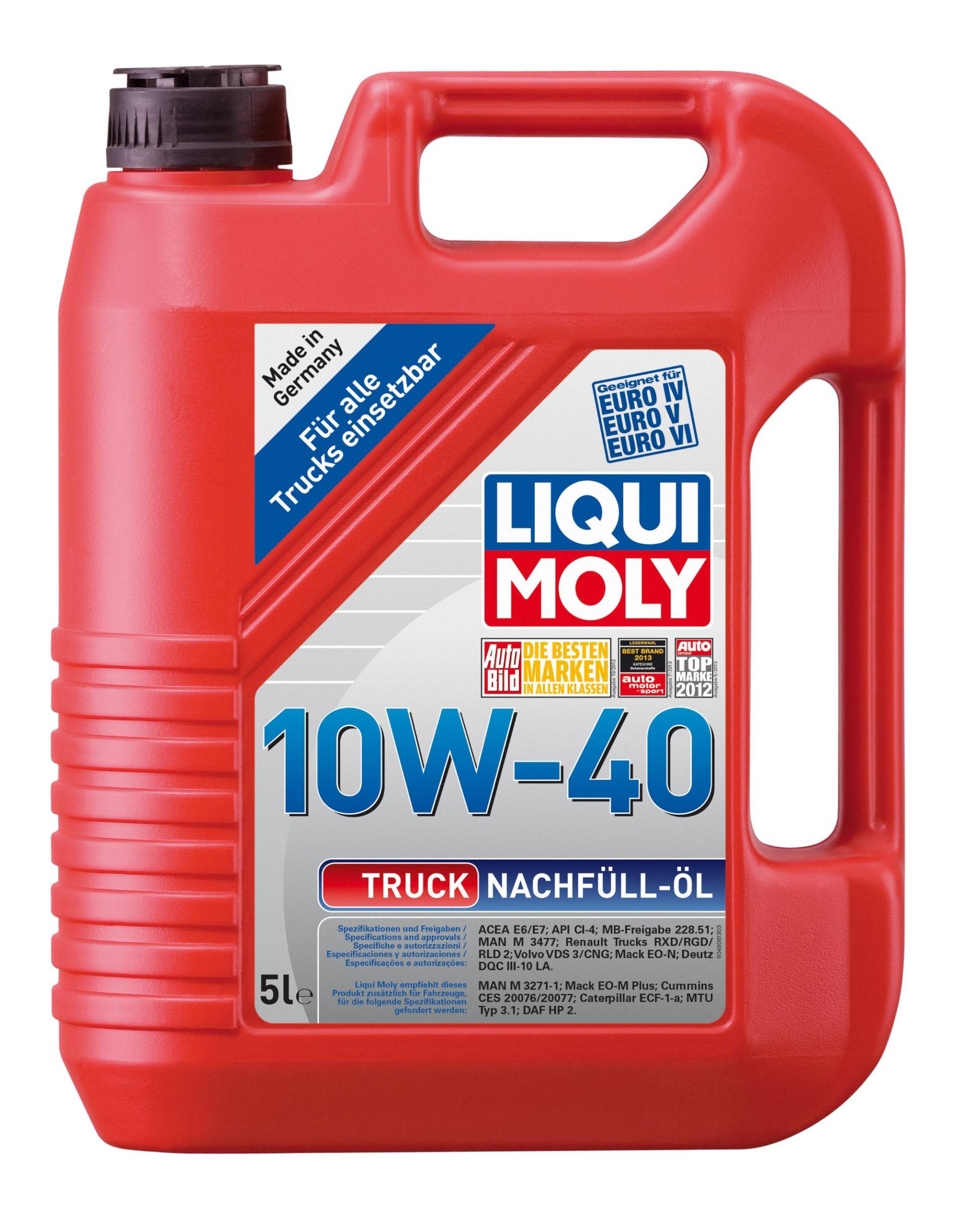 LIQUI MOLY Truck Nachfüll-Öl 10W-40 | 5 L | Synthesetechnologie Motoröl | Art.-Nr.: 4606 LIQUI MOLY Truck Nachfüll-Öl 10W-40 | 5 L | Synthesetechnologie Motoröl | Art.-Nr.: 4606 von Liqui Moly