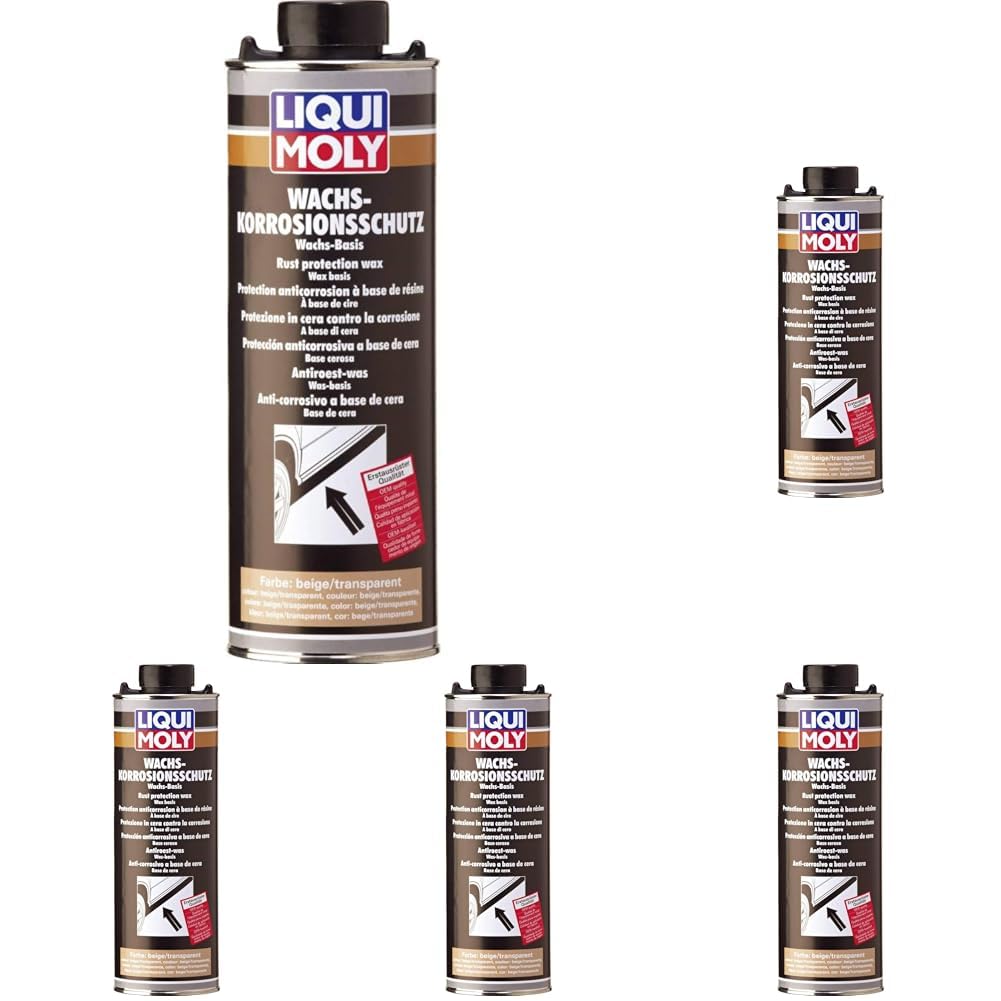 LIQUI MOLY Wachskorrosionsschutz braun | 1 L | Karosserieschutz | Unterbodenschutz | Art.-Nr.: 6104 (Packung mit 5) von Liqui Moly