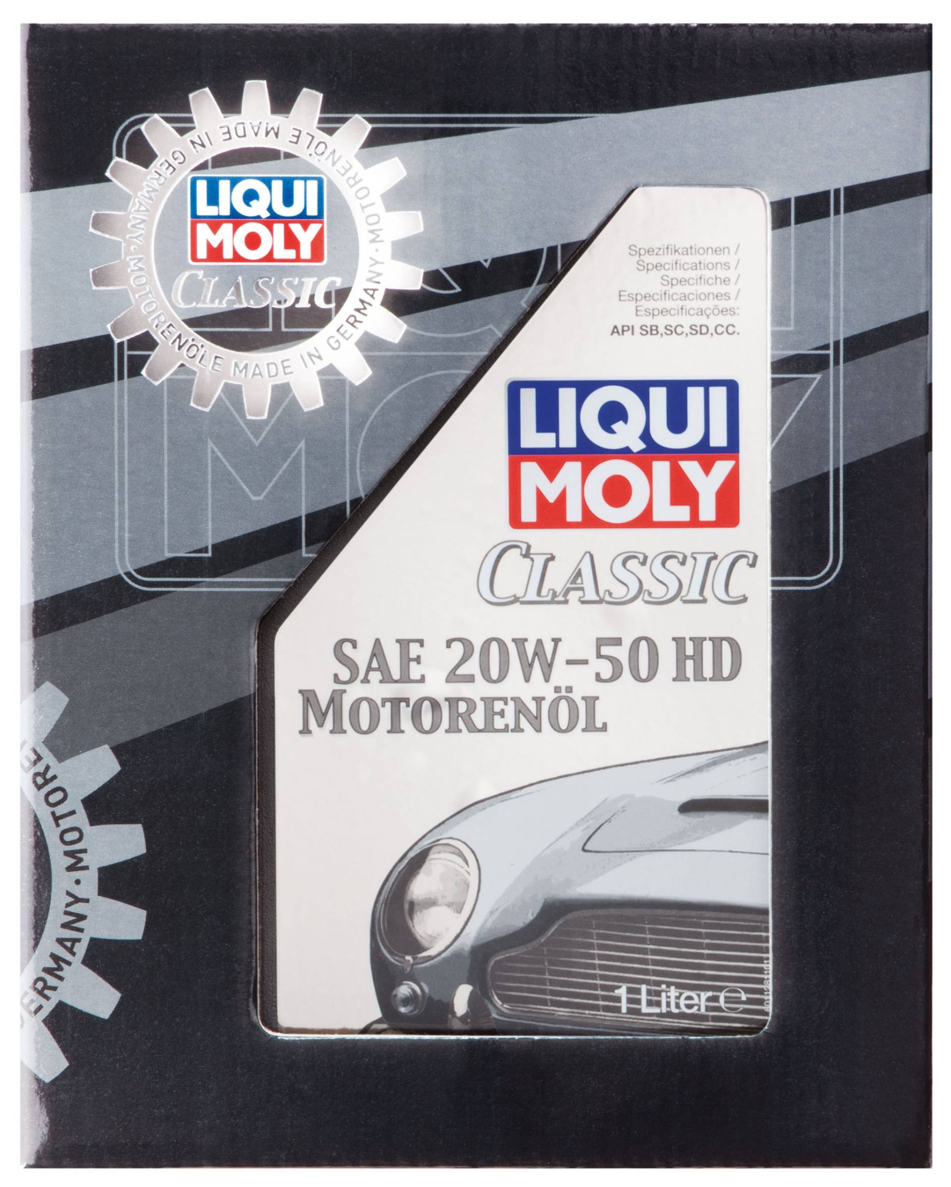 LIQUI MOLY Classic Motorenöl SAE 20W-50 HD | 1 L | mineralisches Motoröl | Art.-Nr.: 1128, farblos LIQUI MOLY Classic Motorenöl SAE 20W-50 HD | 1 L | mineralisches Motoröl | Art.-Nr.: 1128, farblos von Liqui Moly