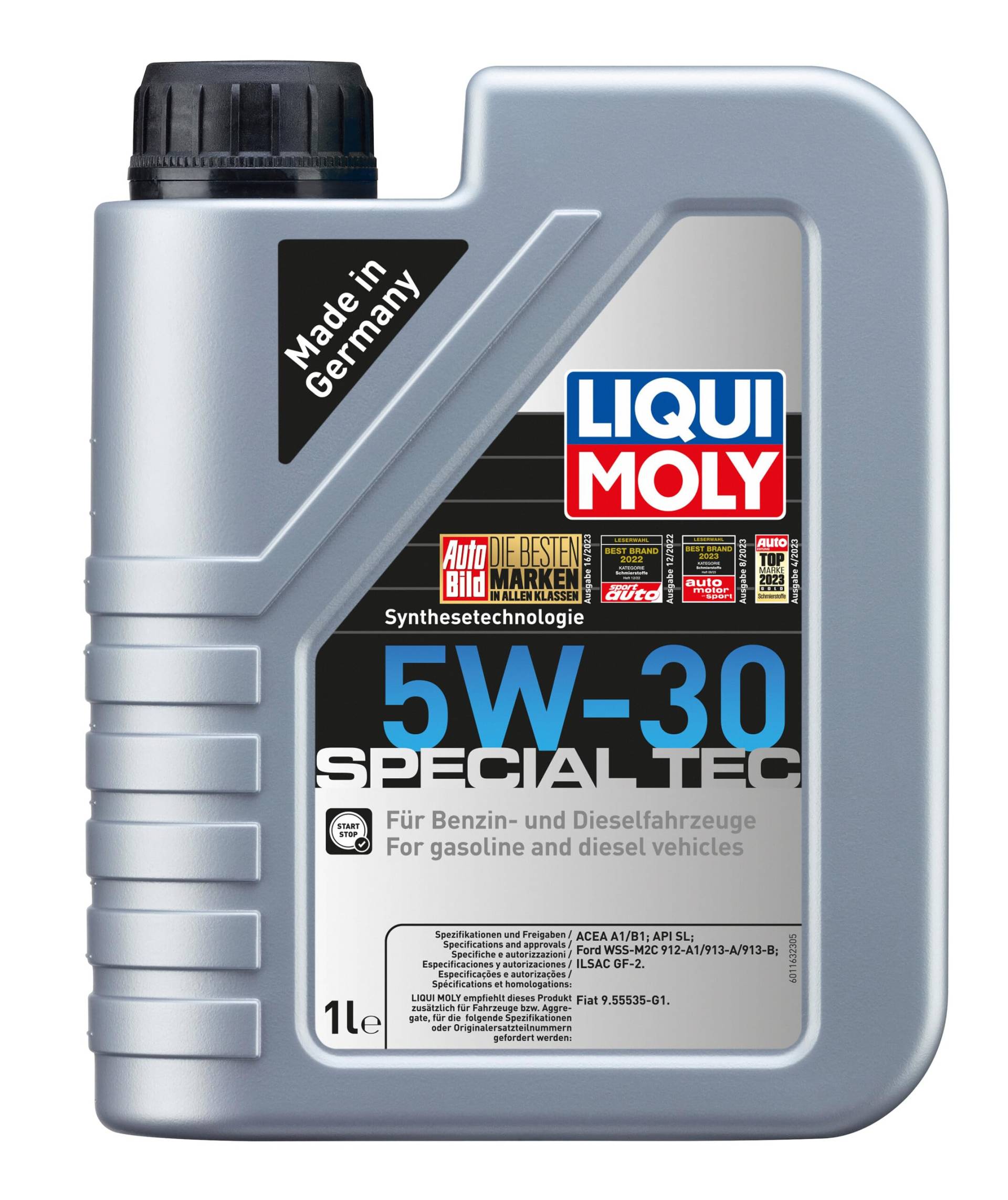 LIQUI MOLY Special Tec 5W-30 | 1 L | Synthesetechnologie Motoröl | Art.-Nr.: 1163, farblos LIQUI MOLY Special Tec 5W-30 | 1 L | Synthesetechnologie Motoröl | Art.-Nr.: 1163, farblos von Liqui Moly