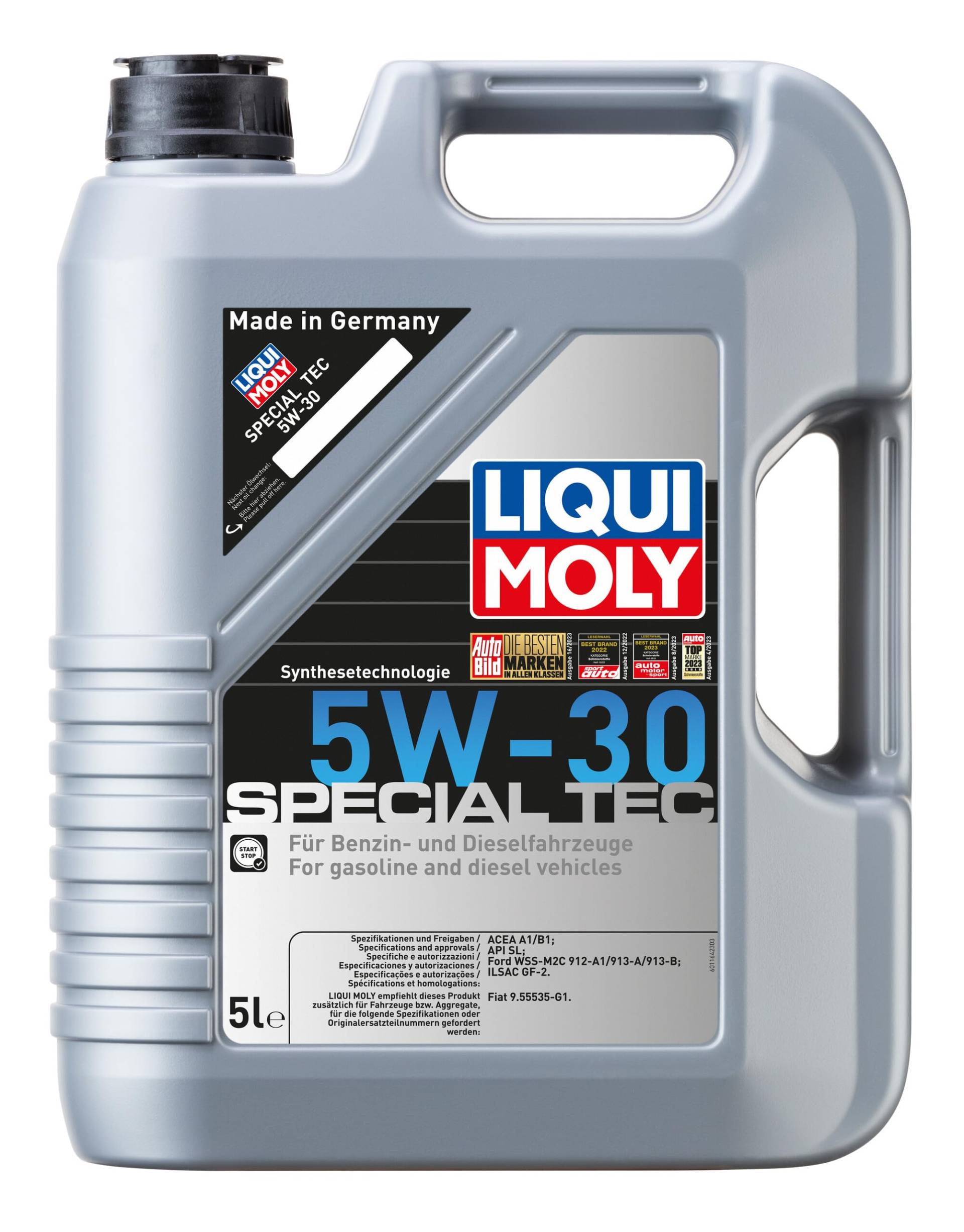 LIQUI MOLY Special Tec 5W-30 | 5 L | Synthesetechnologie Motoröl | Art.-Nr.: 1164 von Liqui Moly