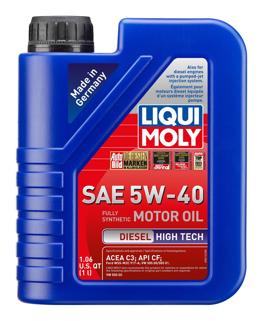 LIQUI MOLY Diesel High Tech 5W-40 | 1 L | Synthesetechnologie Motoröl | Art.-Nr.: 1331 von Liqui Moly