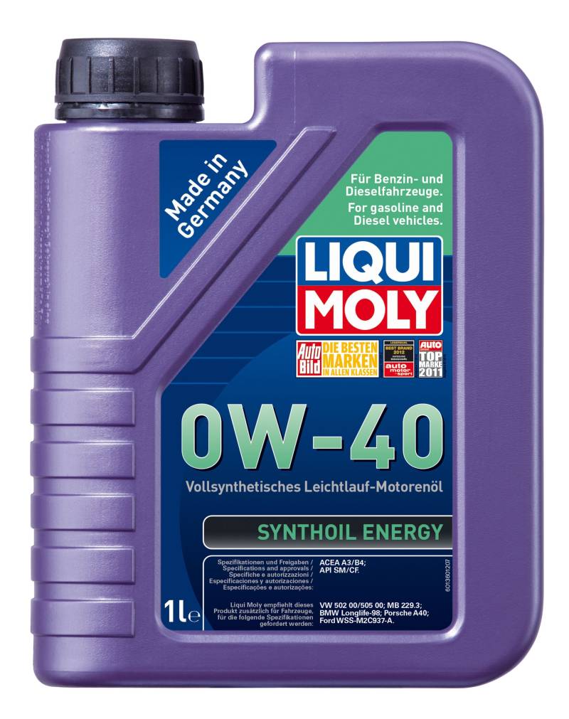 LIQUI MOLY Synthoil Energy 0W-40 | 1 L | vollsynthetisches Motoröl | Art.-Nr.: 1360 von Liqui Moly