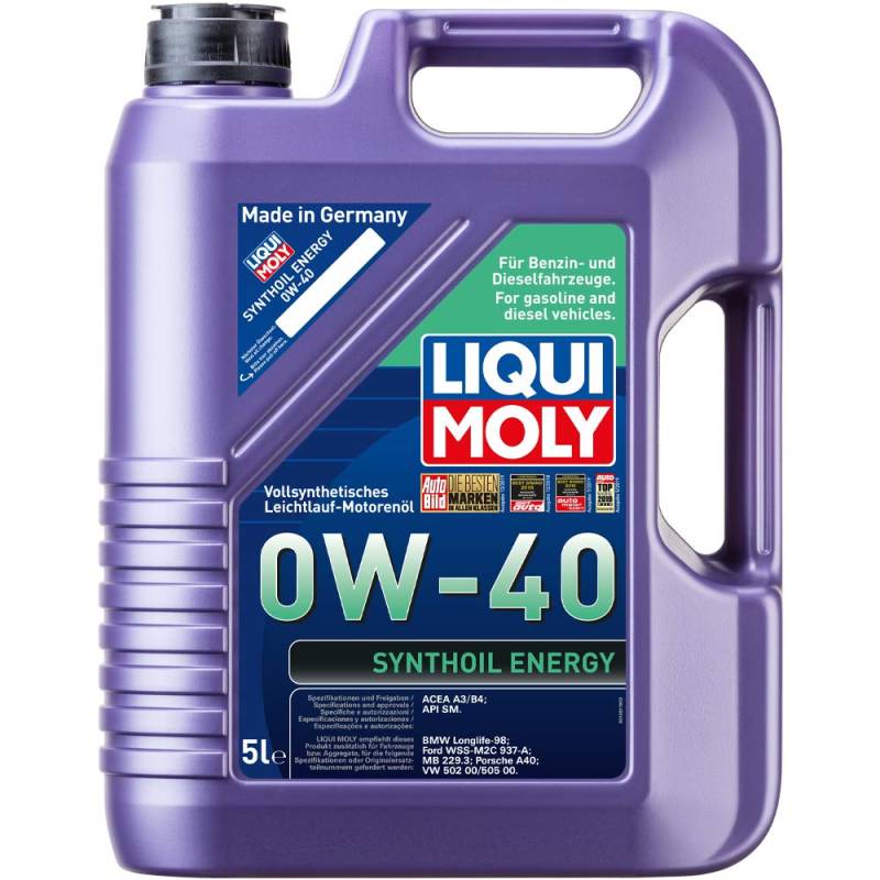 LIQUI MOLY Synthoil Energy 0W-40 | 5 L | vollsynthetisches Motoröl | Art.-Nr.: 1361, farblos von Liqui Moly