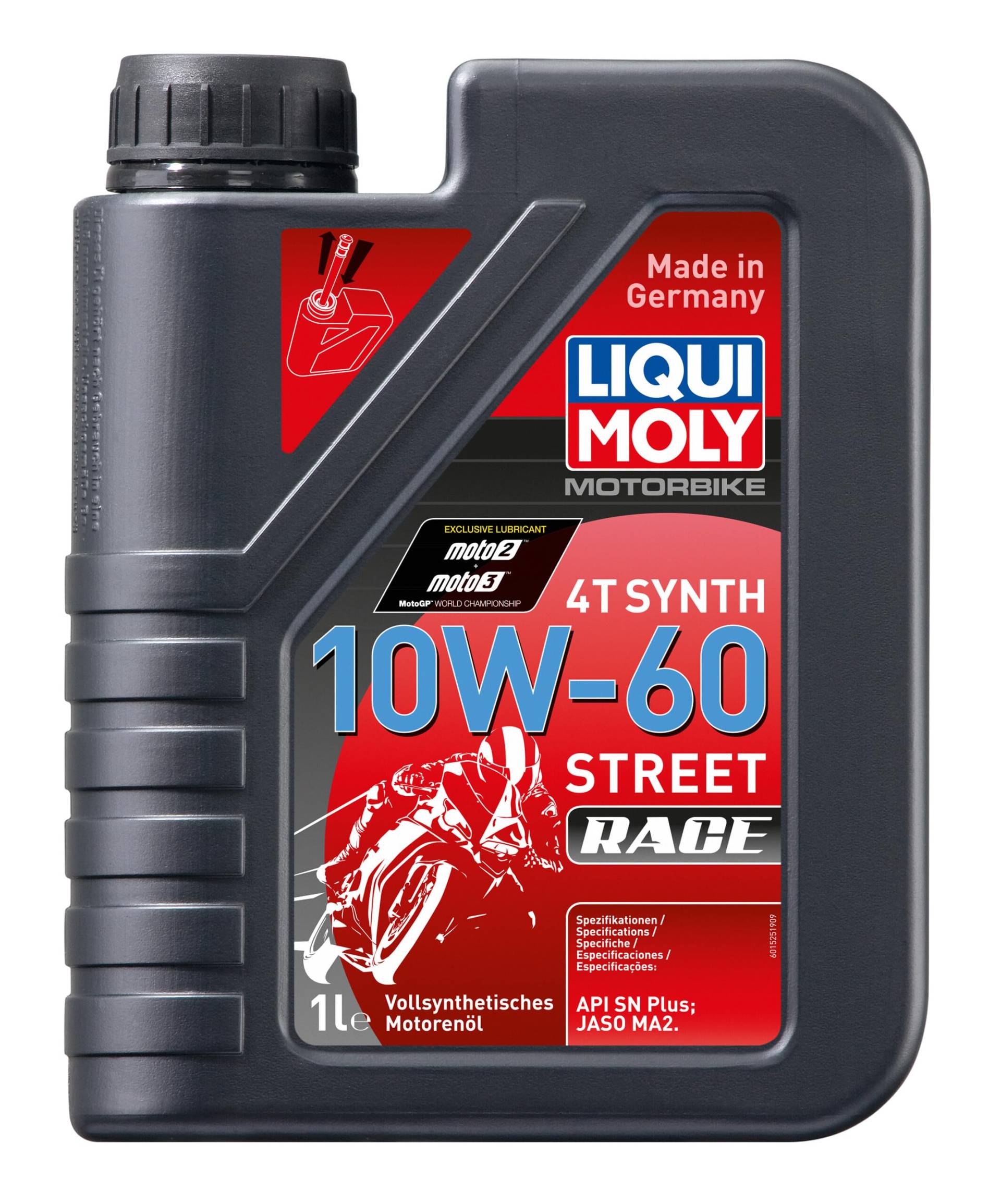 LIQUI MOLY Motorbike 4T Synth 10W-60 Street Race | 1 L | Motorrad 4-Takt-Öl | Art.-Nr.: 1525 von Liqui Moly