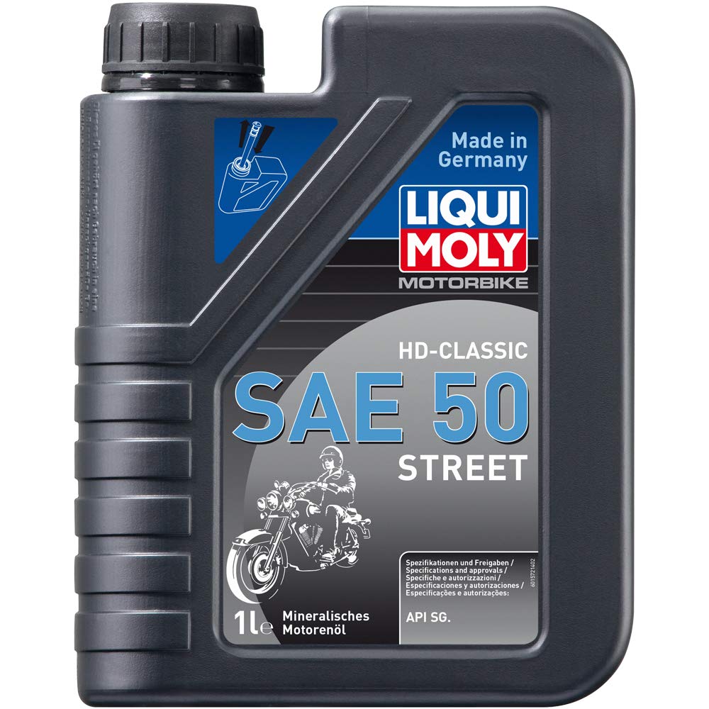 LIQUI MOLY Motorbike HD-Classic SAE 50 Street | 1 L | Motorad mineralisches Motoröl | Art.-Nr.: 1572, farblos LIQUI MOLY Motorbike HD-Classic SAE 50 Street | 1 L | Motorad mineralisches Motoröl | Art.-Nr.: 1572, farblos von Liqui Moly
