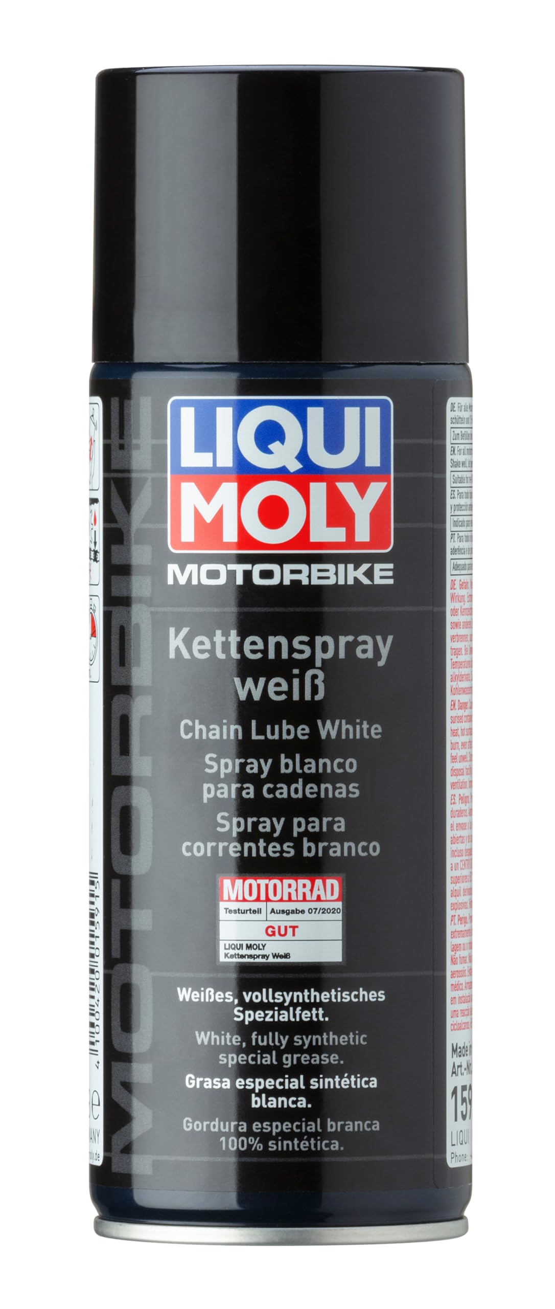 LIQUI MOLY Motorbike Kettenspray weiß | 400 ml | Motorrad Haftschmierstoff ohne Kupfer | Art.-Nr.: 1591 von Liqui Moly