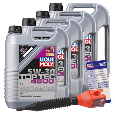 Liqui Moly 20 L Top Tec 4500 5W-30 + Ölwechsel-Anhänger von Liqui Moly