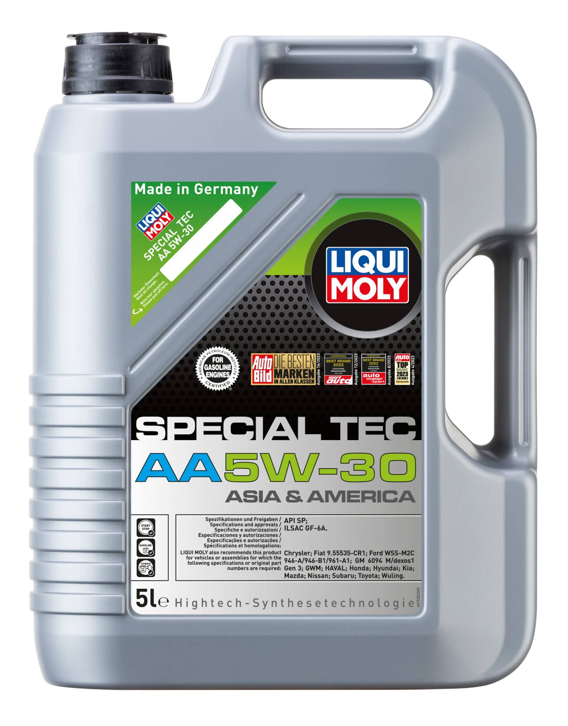LIQUI MOLY Special Tec AA 5W-30 | 5 L | Synthesetechnologie Motoröl | Art.-Nr.: 20954, farblos LIQUI MOLY Special Tec AA 5W-30 | 5 L | Synthesetechnologie Motoröl | Art.-Nr.: 20954, farblos von Liqui Moly