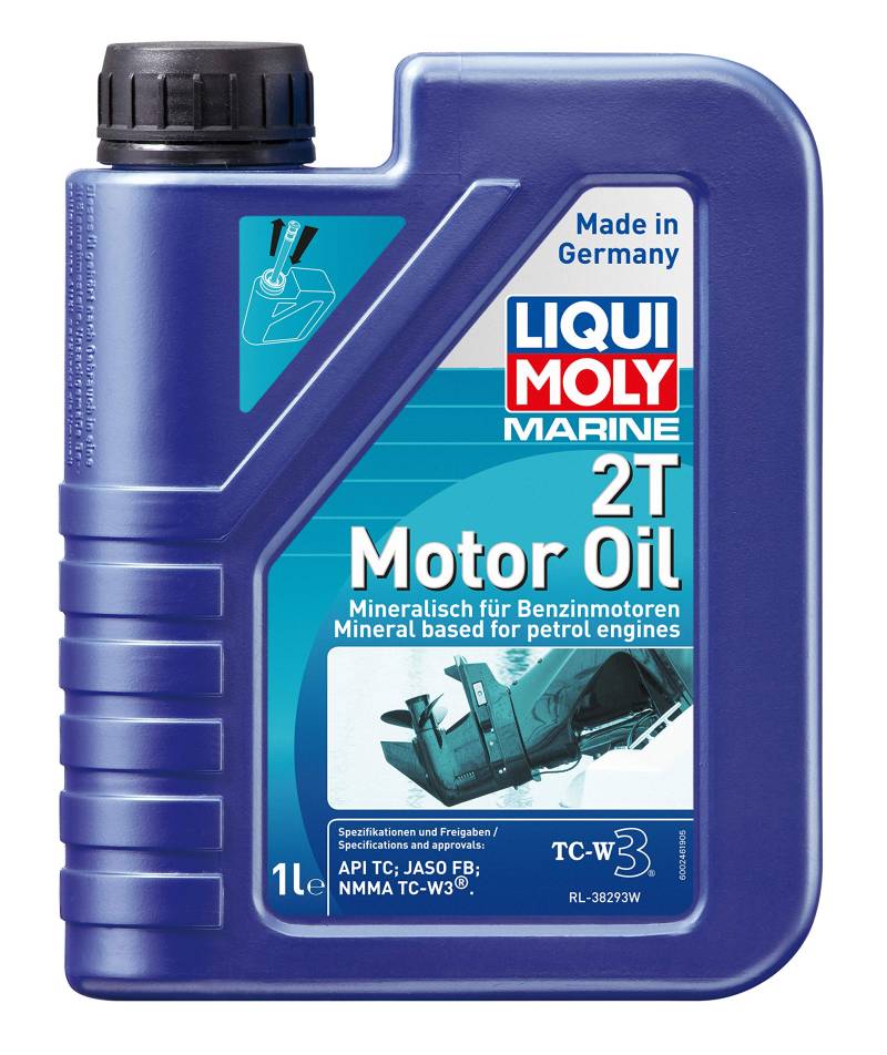 LIQUI MOLY Marine 2T Motor Oil | 1 L | Boot 2-Takt-Öl | Art.-Nr.: 25019, farblos von Liqui Moly