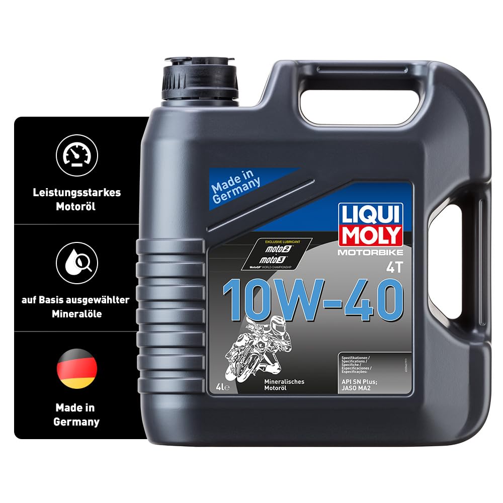 LIQUI MOLY Motorbike 4T 10W-40 | 4 L | Motorrad 4-Takt-Öl | Art.-Nr.: 3046, farblos LIQUI MOLY Motorbike 4T 10W-40 | 4 L | Motorrad 4-Takt-Öl | Art.-Nr.: 3046, farblos von Liqui Moly