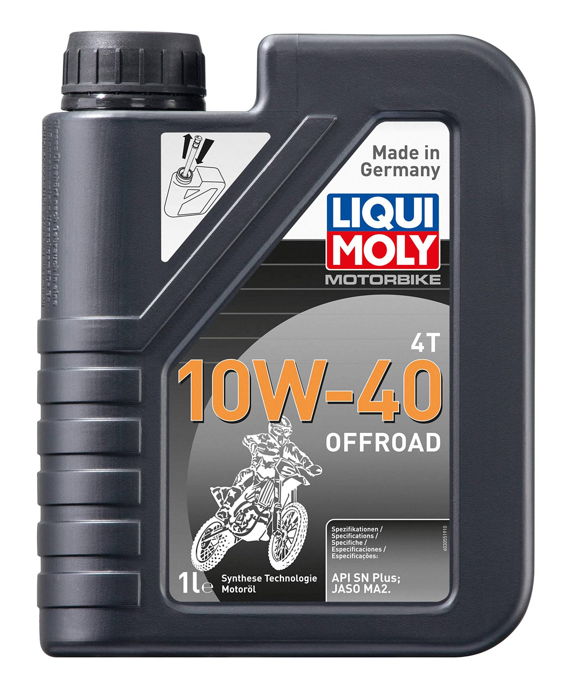 LIQUI MOLY Motorbike 4T 10W-40 Offroad | 1 L | Motorrad 4-Takt-Öl | Art.-Nr.: 3055, farblos LIQUI MOLY Motorbike 4T 10W-40 Offroad | 1 L | Motorrad 4-Takt-Öl | Art.-Nr.: 3055, farblos von Liqui Moly