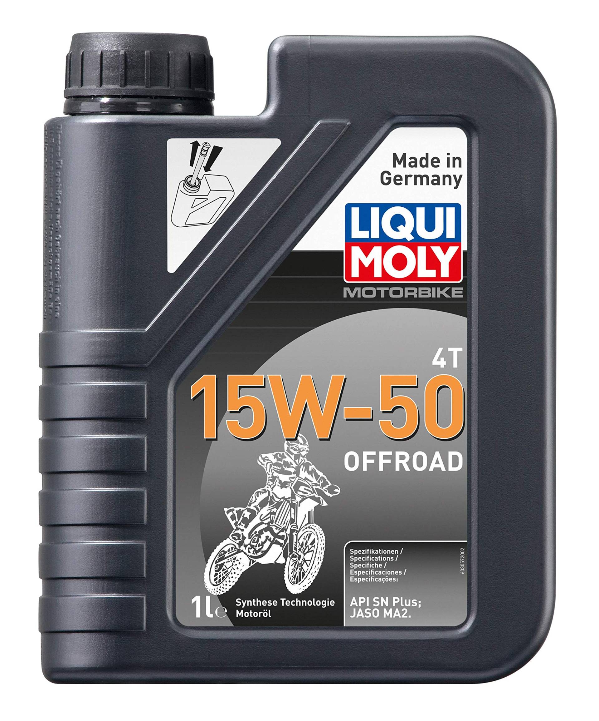 LIQUI MOLY Motorbike 4T 15W-50 Offroad | 1 L | Motorrad Synthesetechnologie Motoröl | Art.-Nr.: 3057 von Liqui Moly