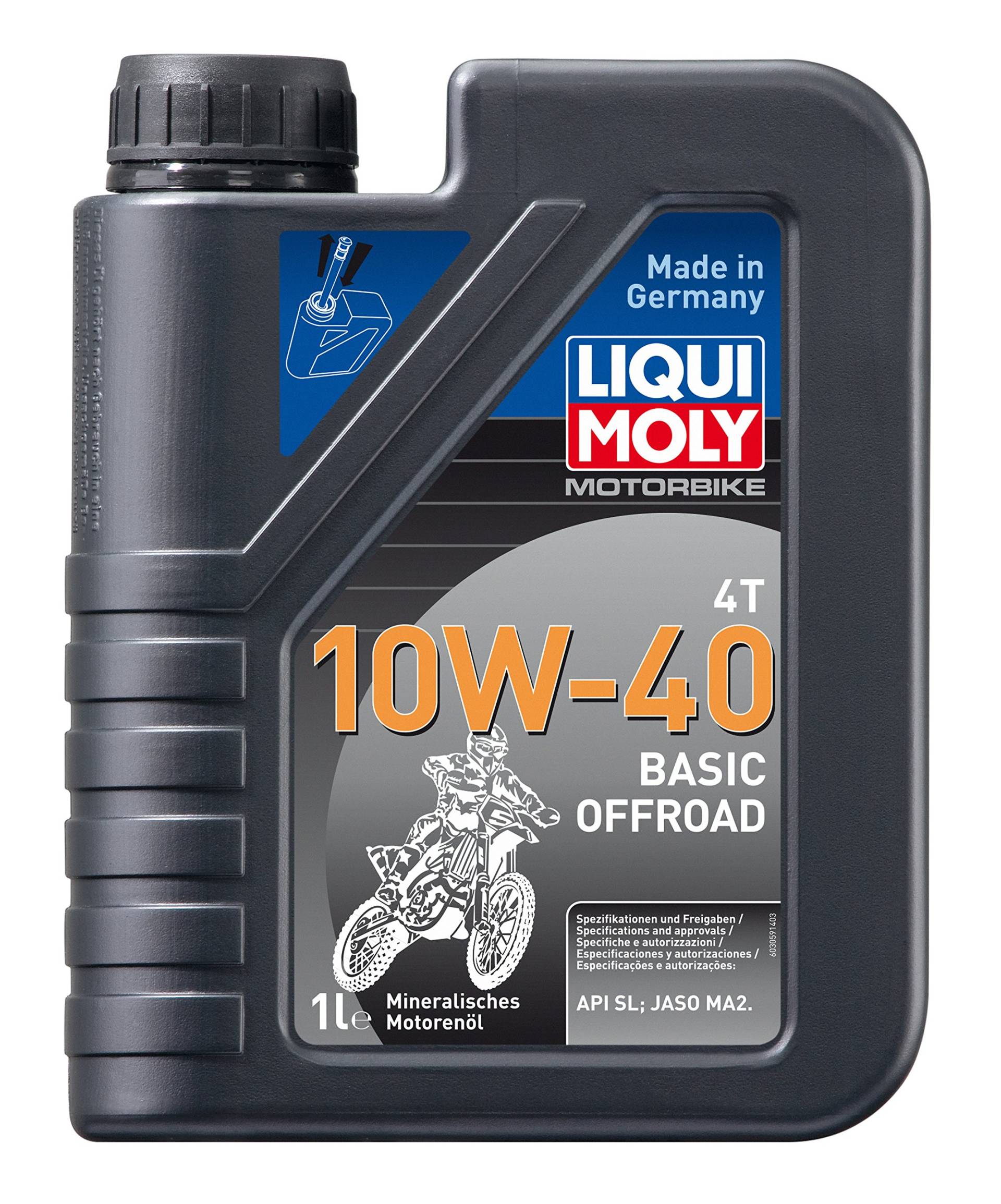 LIQUI MOLY Motorbike 4T 10W-40 Basic Offroad | 1 L | Motorrad 4-Takt-Öl | Art.-Nr.: 3059 von Liqui Moly