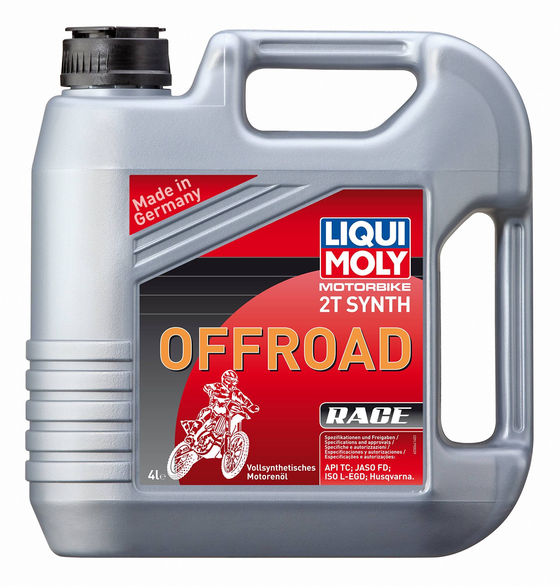 LIQUI MOLY Motorbike 2T Synth Offroad Race | 4 L | Motorrad 2-Takt-Öl | Art.-Nr.: 3064, farblos LIQUI MOLY Motorbike 2T Synth Offroad Race | 4 L | Motorrad 2-Takt-Öl | Art.-Nr.: 3064, farblos von Liqui Moly