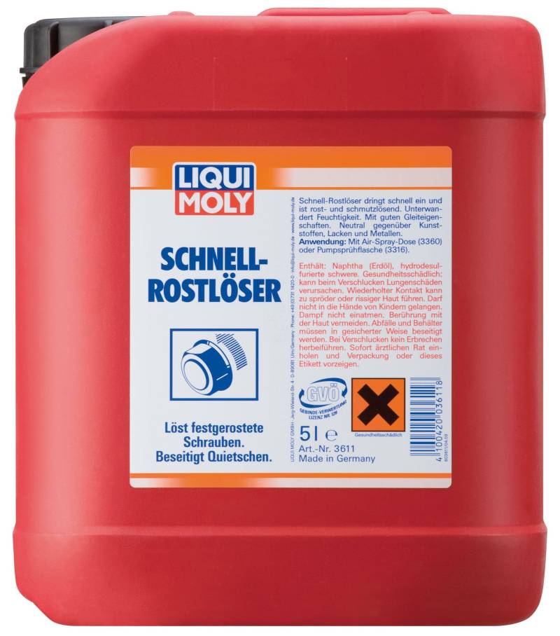 LIQUI MOLY Schnellrostlöser | 5 L | Korrosionsschutz | Rostlöser | Art.-Nr.: 3611 von Liqui Moly