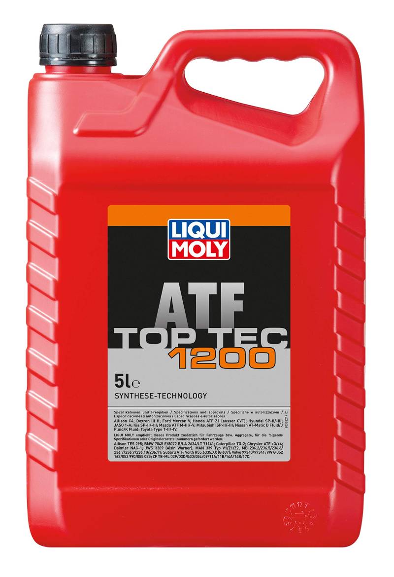 LIQUI MOLY Top Tec ATF 1200 | 5 L | Getriebeöl | Hydrauliköl | Art.-Nr.: 3682 von Liqui Moly