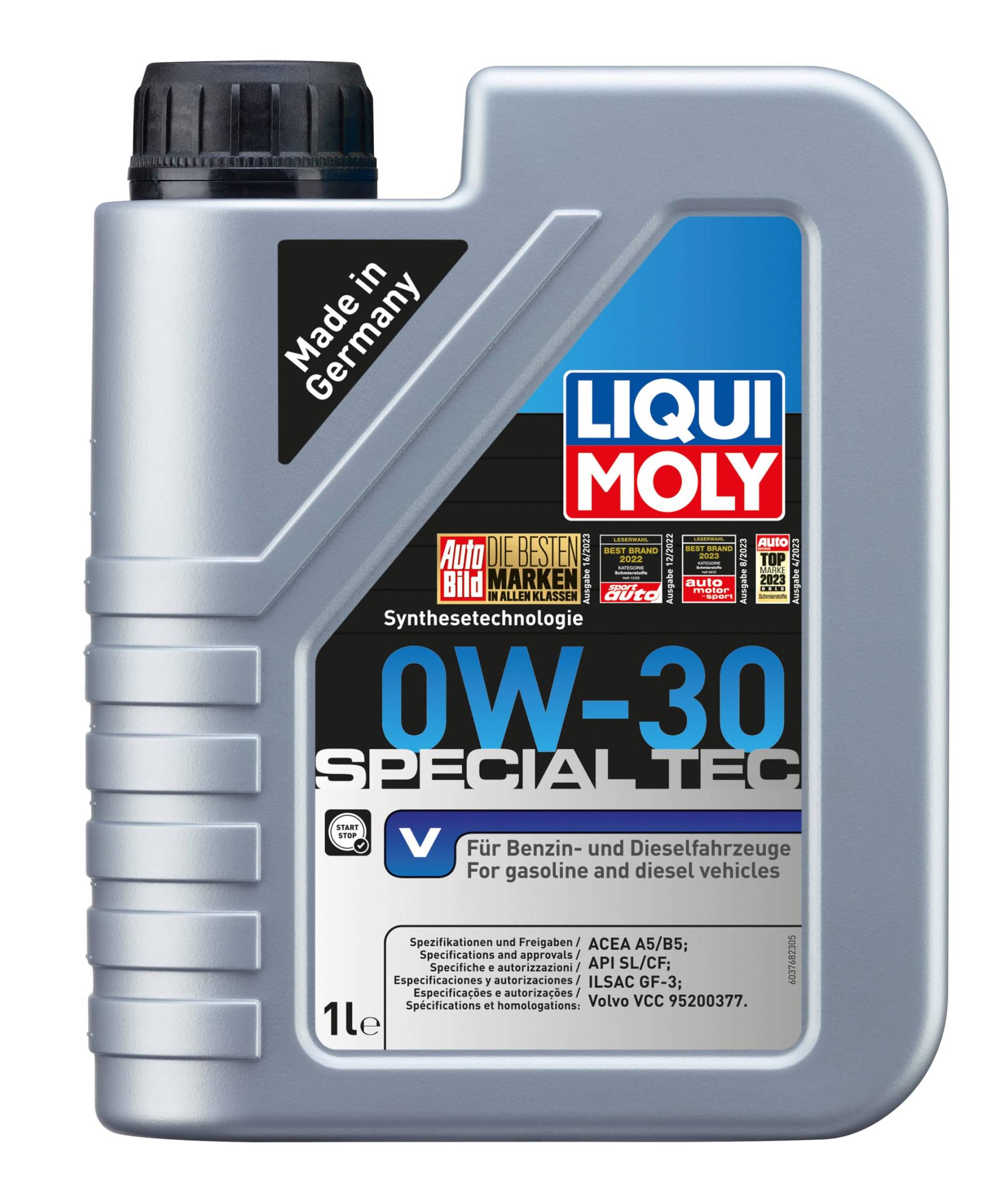 LIQUI MOLY Special Tec V 0W-30 | 1 L | Synthesetechnologie Motoröl | Art.-Nr.: 3768 von Liqui Moly