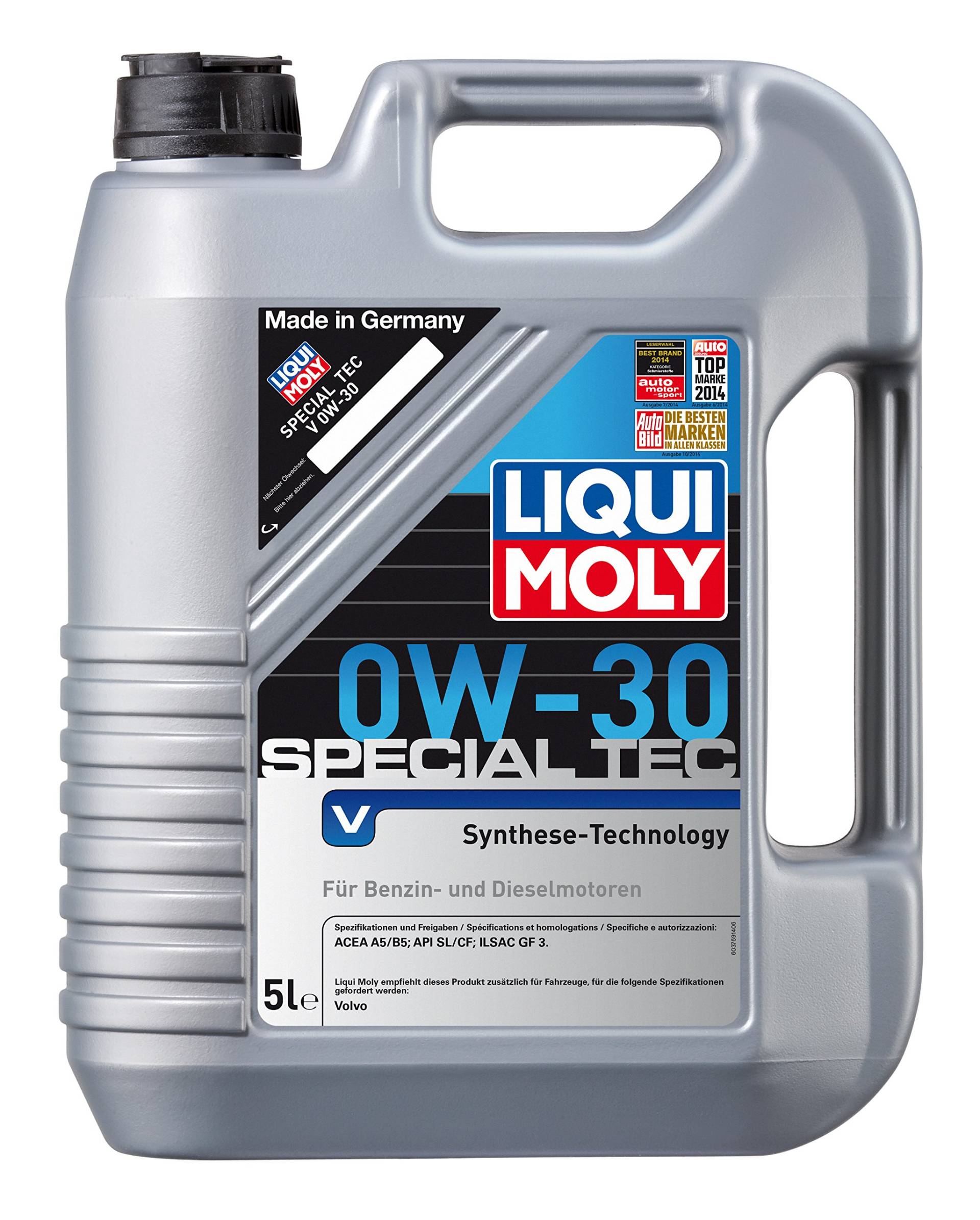 LIQUI MOLY Special Tec V 0W-30 | 5 L | Synthesetechnologie Motoröl | Art.-Nr.: 3769 von Liqui Moly