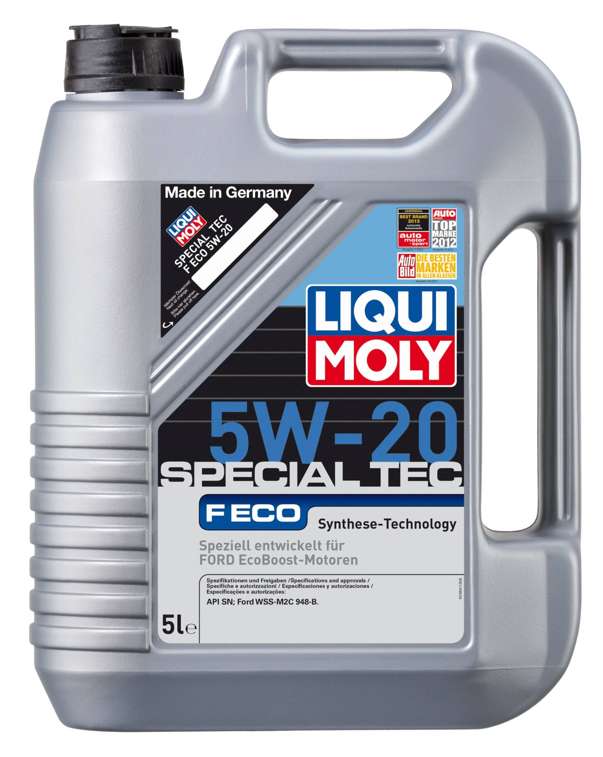 LIQUI MOLY Special Tec F ECO 5W-20 | 5 L | Synthesetechnologie Motoröl | Art.-Nr.: 3841 von Liqui Moly