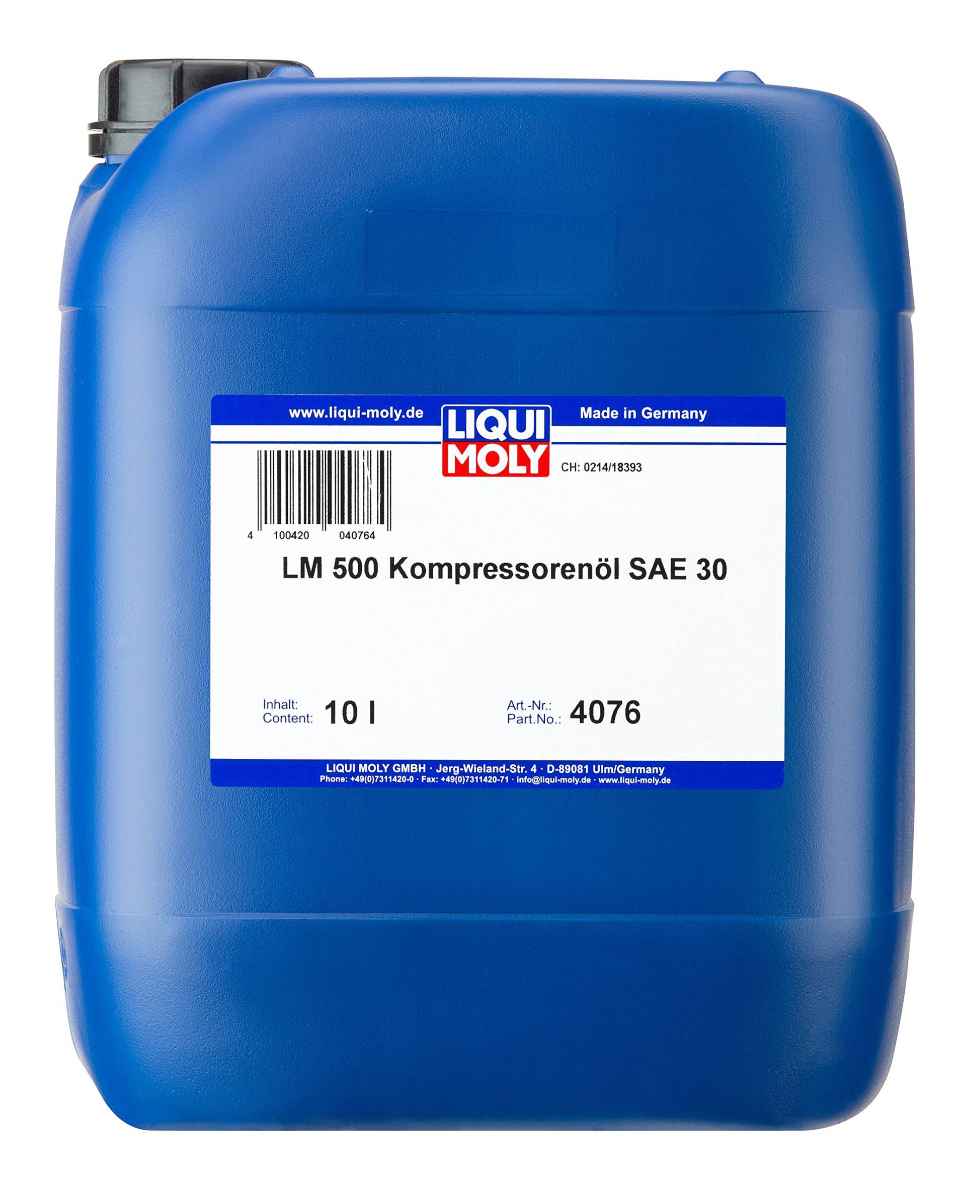 Liqui Moly 4076 LM 500 Kompressorenöl SAE 30 10L von Liqui Moly